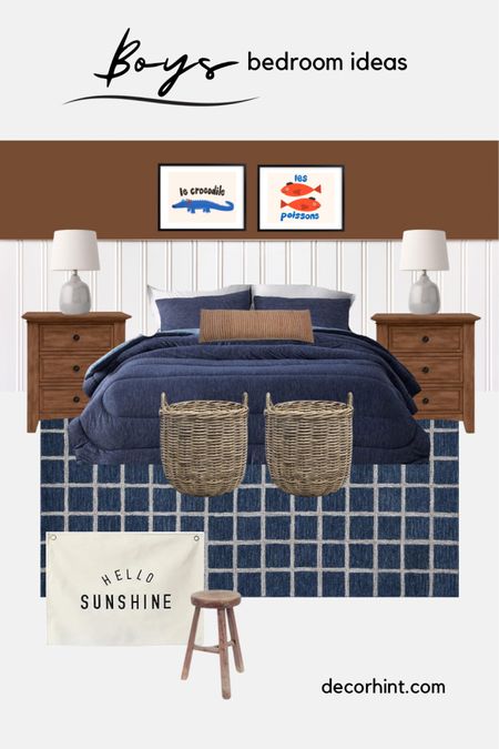 Boys bedroom ideas, orange and navy

#LTKhome #LTKfamily #LTKkids