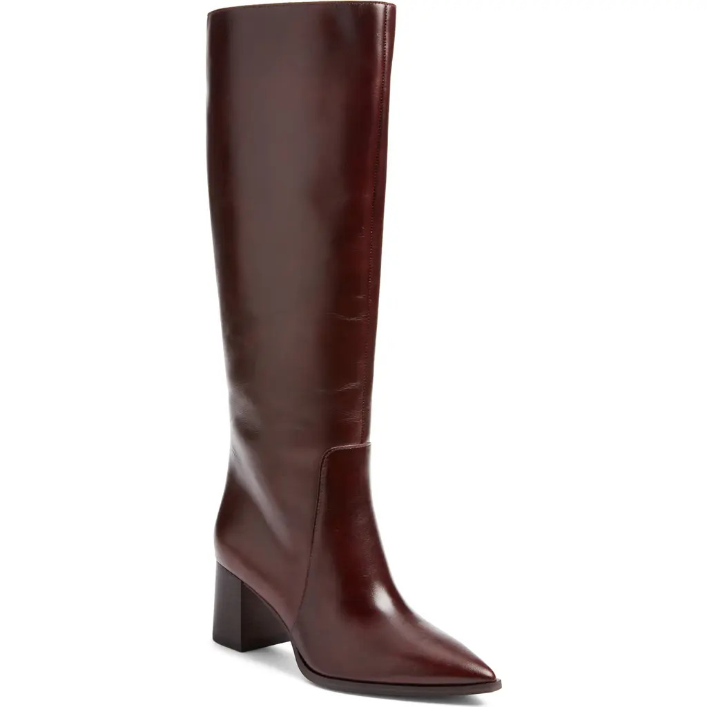 Vince Camuto Lumina Pointed Toe Boot in Rich Mahogany Weston Leather at Nordstrom, Size 6.5 | Nordstrom