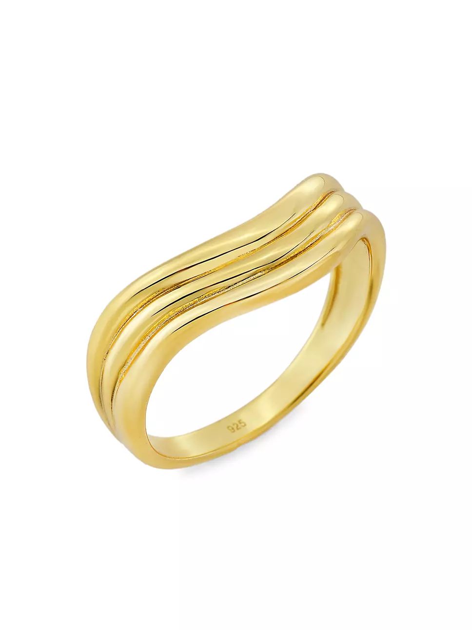 Waves 14K-Yellow-Gold Vermeil Ring | Saks Fifth Avenue