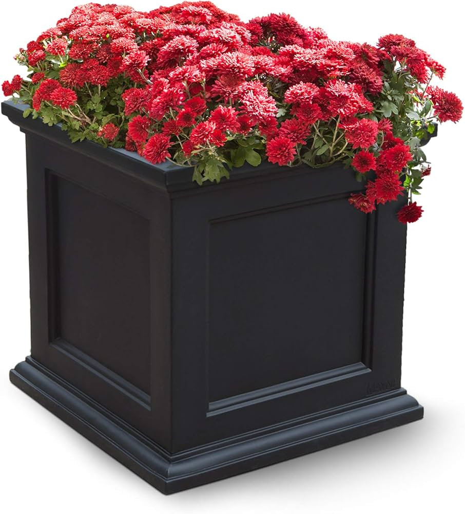 Mayne 5825B 5825-B Fairfield 20x20 Square Planter, 20-Inch, Black | Amazon (US)