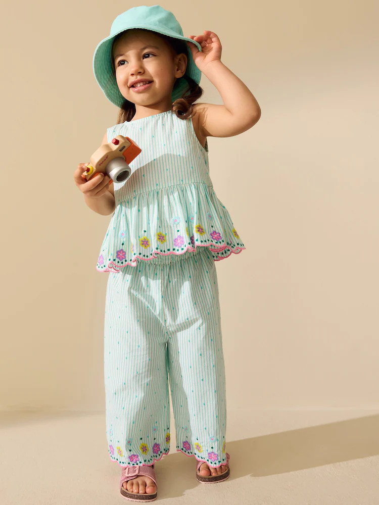 Mint Green Sleeveless Blouse & Trouser Set (3mths-7yrs) | Next US