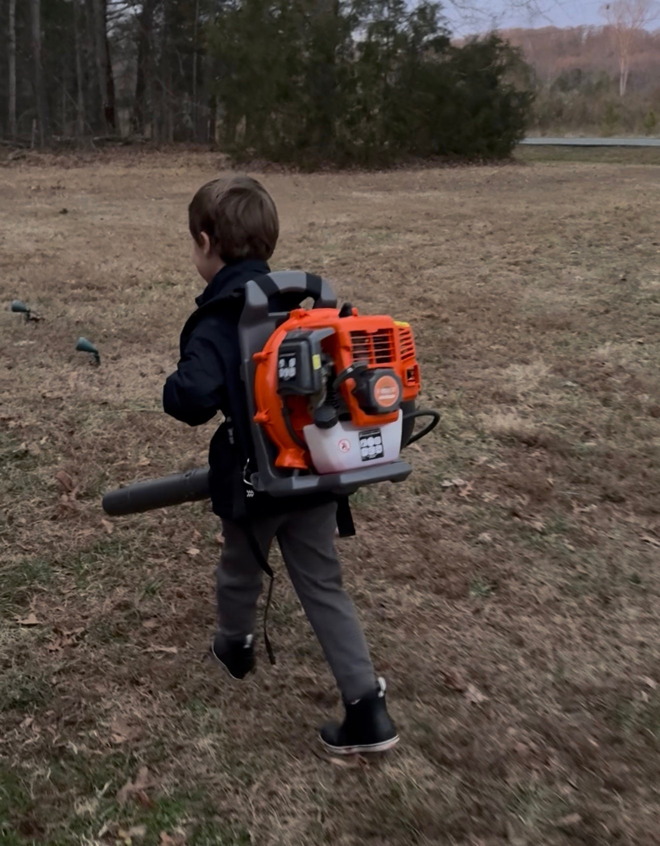 My 5 year old is OBSESSED with anything that involves working. He got a real back pack leaf blower for Christmas. It’s perfect for him - gas powered and I think it’s 15lbs for the weight of it. This thing works just as good as the name brand $600 one... 🤪

#LTKKids #LTKSaleAlert #LTKFindsUnder100