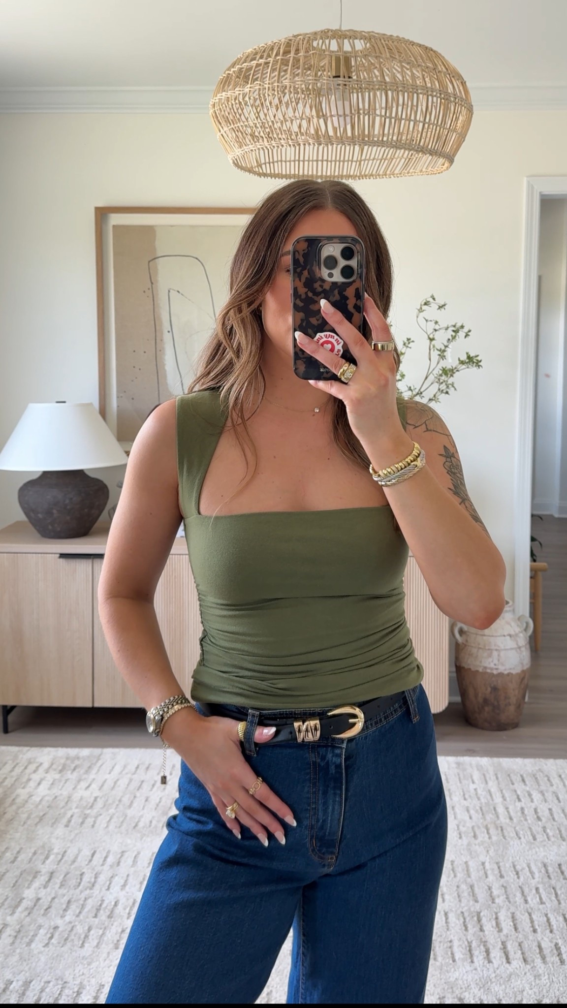 Abercrombie top. Olive green top. Abercrombie spring fashion. Girls night out outfit. 

#LTKFindsUnder50 #LTKSeasonal #LTKStyleTip