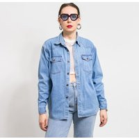 Blue Denim Shirt Vintage 90's Blue Jean Oversized Women Size L/xl | Etsy (US)