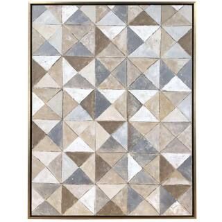 StyleCraft Contemporary Brass, Black Canvas, Metal Framed Wall Art-WI33177DS - The Home Depot | The Home Depot