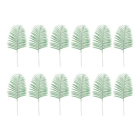 NUOLUX 12 Pcs Artificial Leaves Faux Plants Leaf Greenery Tree Leaves (Green) | Walmart (US)