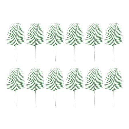 NUOLUX 12 Pcs Artificial Leaves Faux Plants Leaf Greenery Tree Leaves (Green) | Walmart (US)