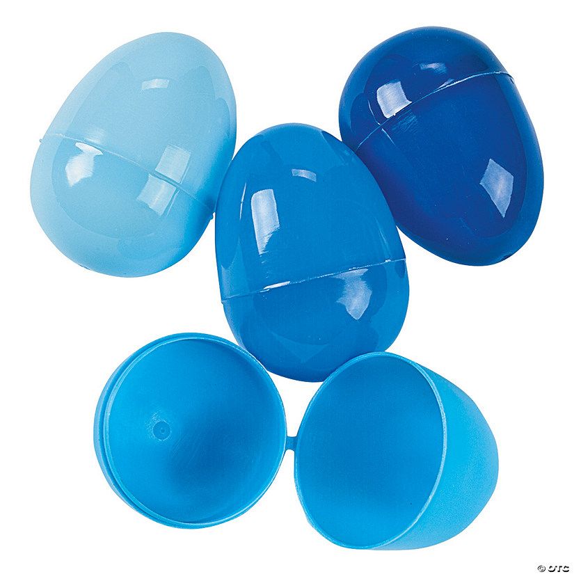 2 1/4" Bulk 144 Pc. Blue Plastic Easter Eggs | Oriental Trading Company