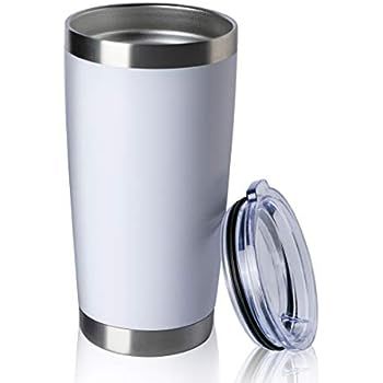 DOMICARE 20oz Stainless Steel Tumbler with Lid, Double Wall Vacuum Insulated Travel Mug, Durable ... | Amazon (US)