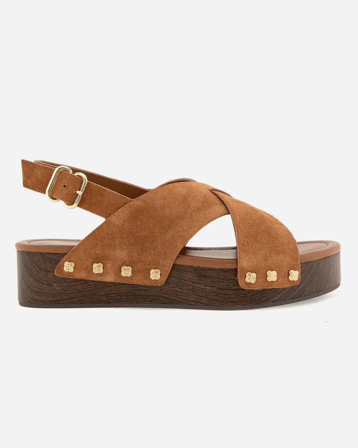 Quintana Suede Wedge in Caramel | Splendid