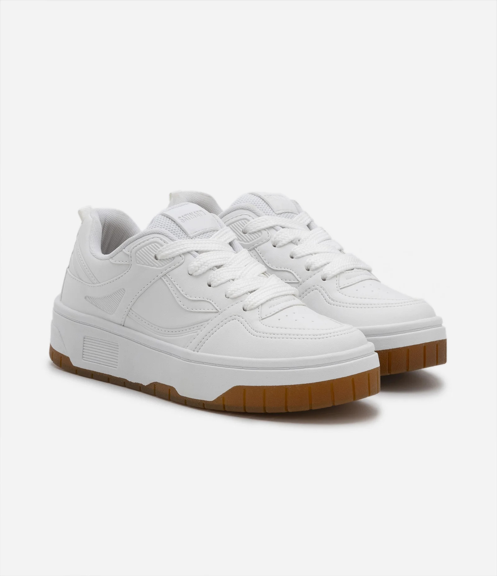 Tênis Cano Baixo com Recortes Branco - Lojas Renner | Renner (BR)