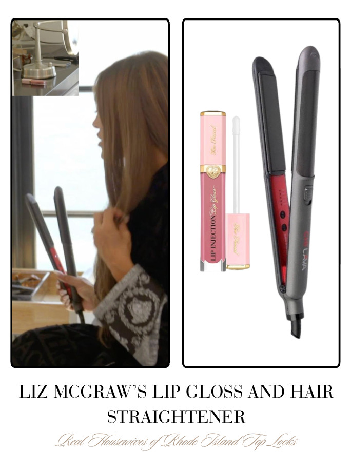 Liz McGraw's Lip Gloss and Hair Straightener 

 