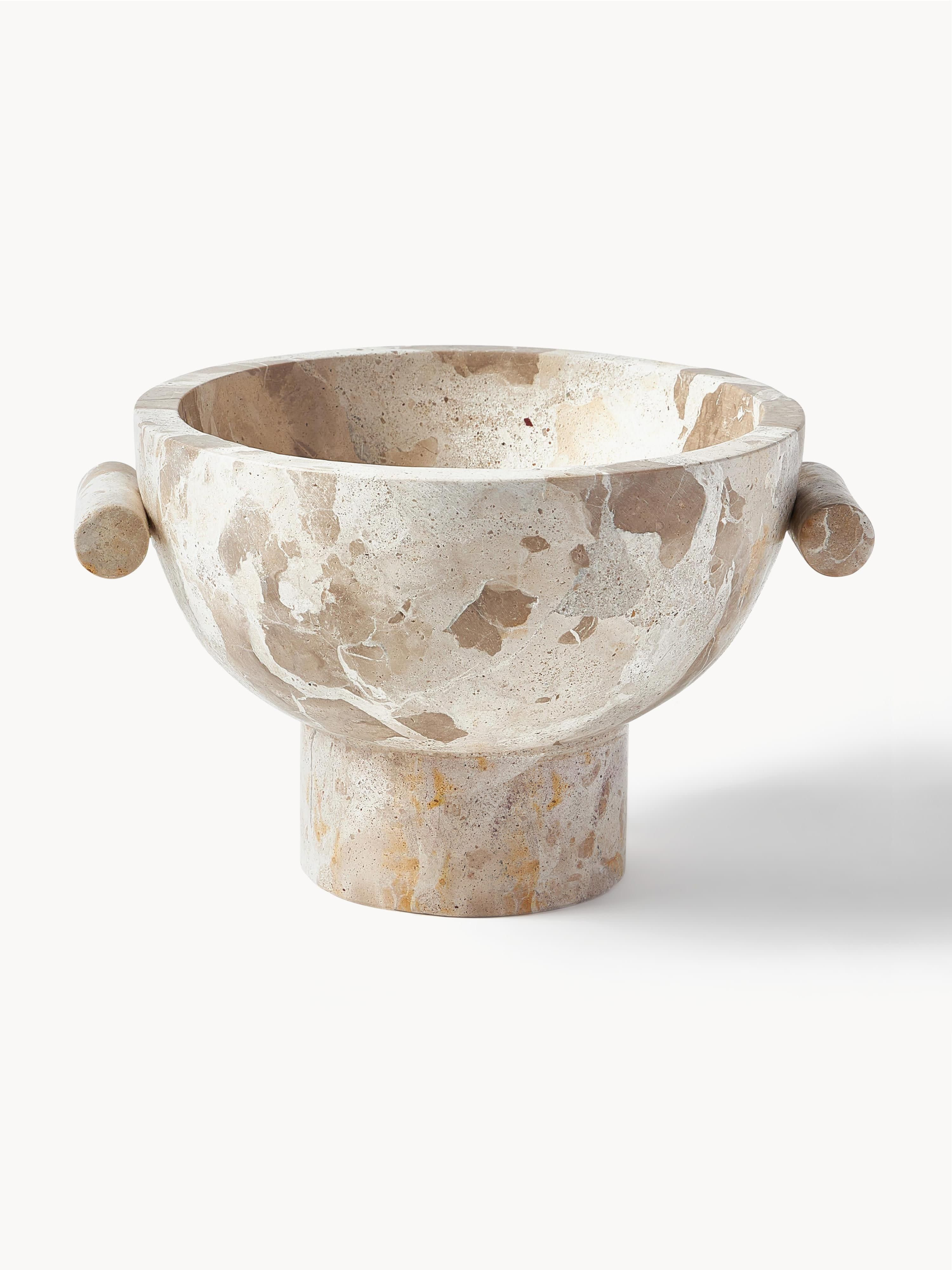 Deko-Schale Fossil aus Marmor, H 15 cm | Westwing EU