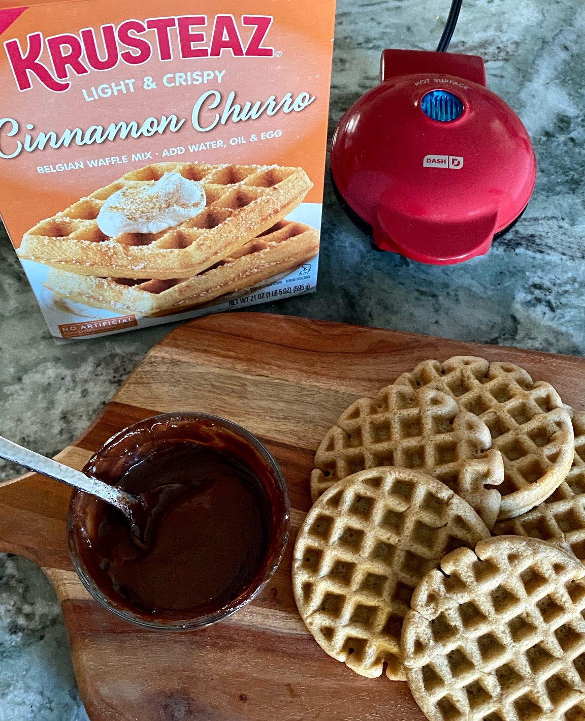 I *might* have a drawer full of Dash waffle makers 😅 because they’re so easy and fun! My kids love all the different shapes they have. Today we stepped away from our trusty Kodiak mix and tried something new with these churro waffles and spiced chocolate dip. 😋

#LTKfamily #LTKkids #LTKhome