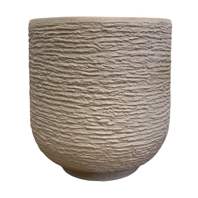 allen + roth 14.75-in W x 17.5-in H Concrete Fiberglass Planter Lowes.com | Lowe's