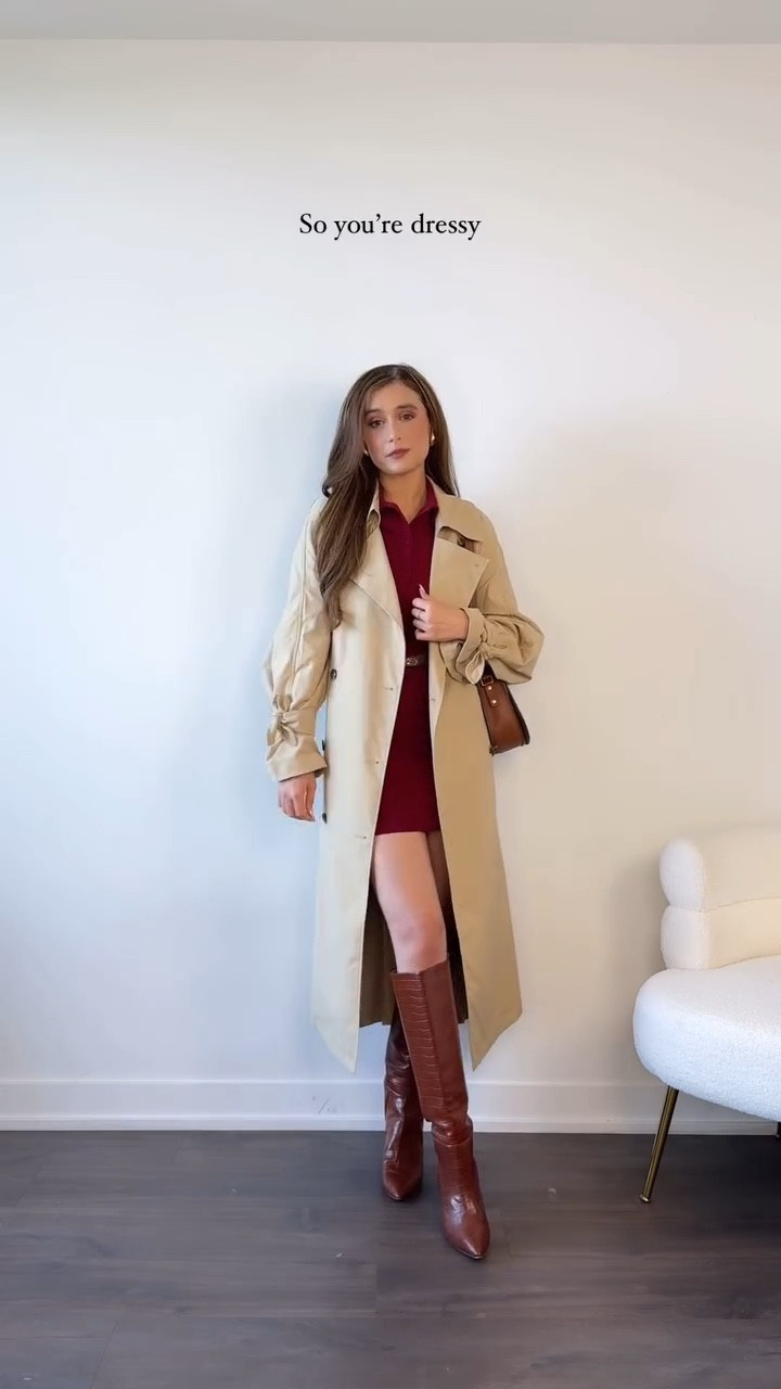 One Dress, 3 Early-Fall Looks! Which one would you pick? SAVE THIS as reference for styling your summer dresses in fall with these easy tricks! 



trench cost, polo dress, red dress, styling basics, ways to wear a dress, early-fall wardrobe, leather boots, fall outfit idea

#howtostyle #reddress #earlyfall #stylingbasics #whattowear

#LTKWorkwear #LTKStyleTip #LTKFallSale