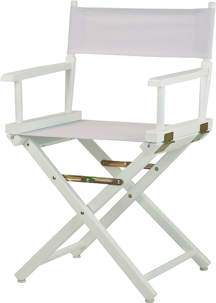 Oakestry 18" Director's Chair White Frame with White Canvas | Amazon (US)