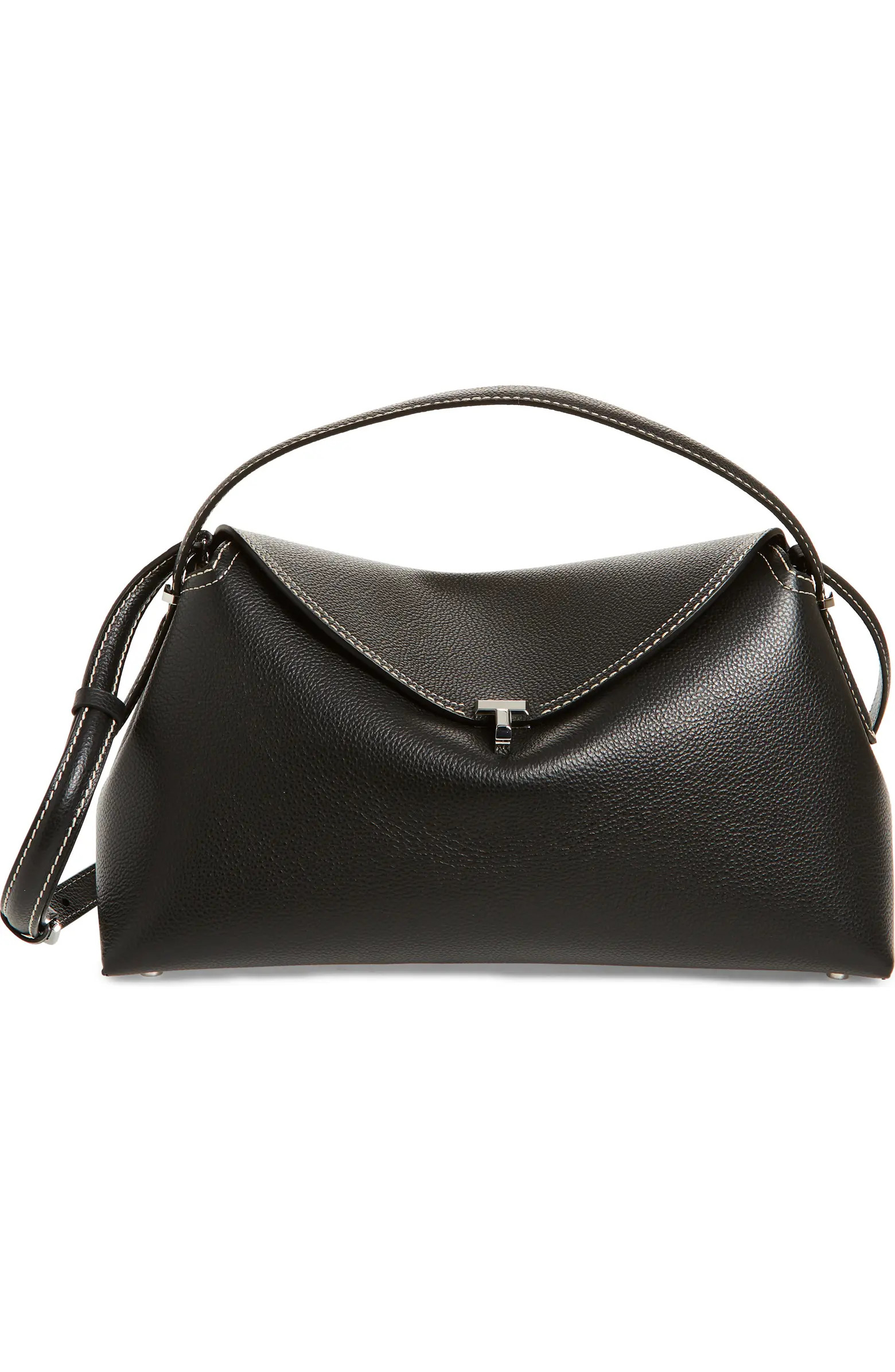 TOTEME T-Lock Curved Leather Shoulder Bag | Nordstrom | Nordstrom