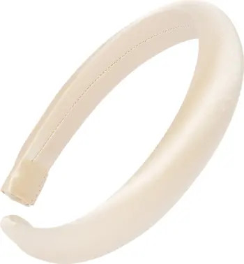 Padded Silk Charmeuse HeadbandL. Erickson | Nordstrom