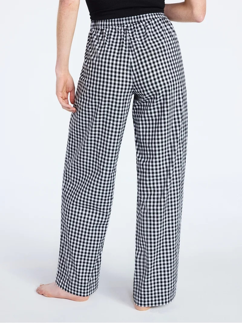 Joyspun Women's Poplin Sleep Pants, 30'' Inseam, Sizes XS-3X | Walmart (US)