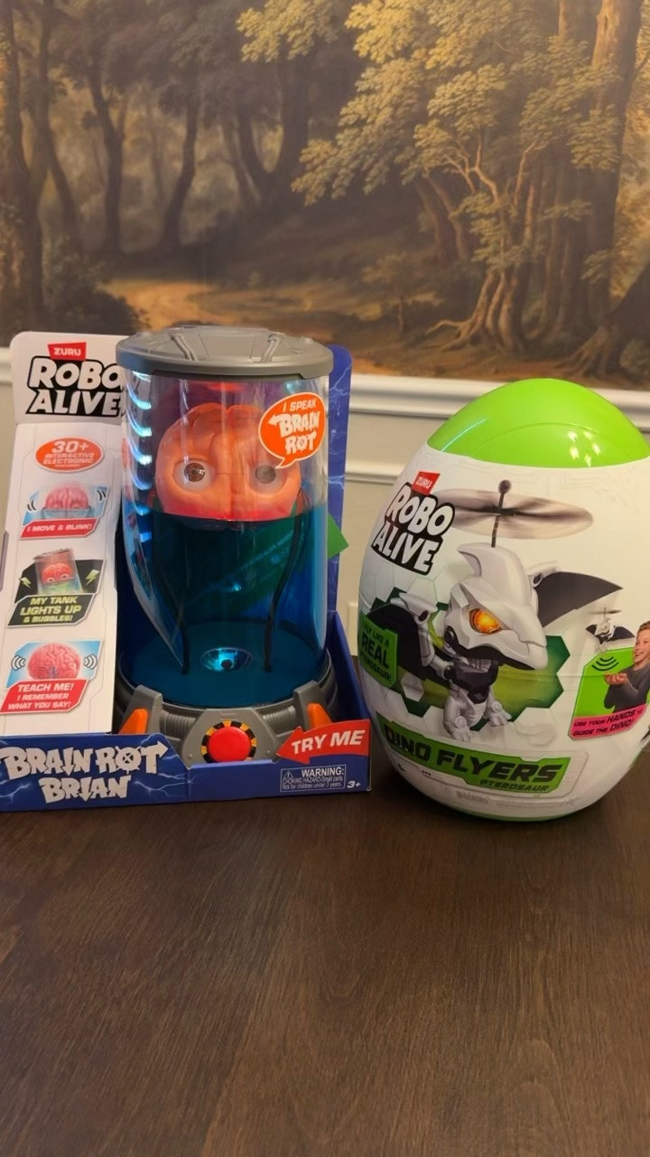 We love Robo Alive toys! The kids are already fighting over the brain 🤣

#LTKSeasonal #LTKKids #LTKmomlife