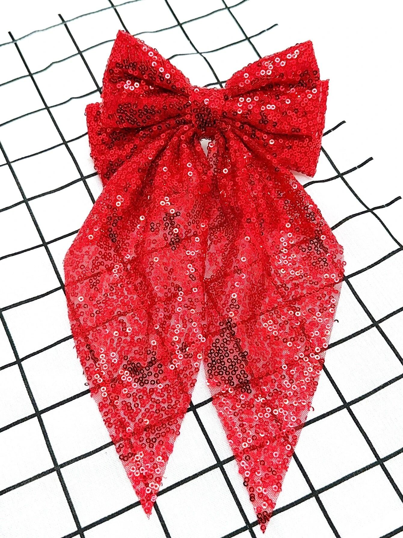 Sequin Bow Decor French Clip SKU: sc2211232332371552(18 Reviews)$2.30$2.90-21%AddThis Sharing But... | SHEIN