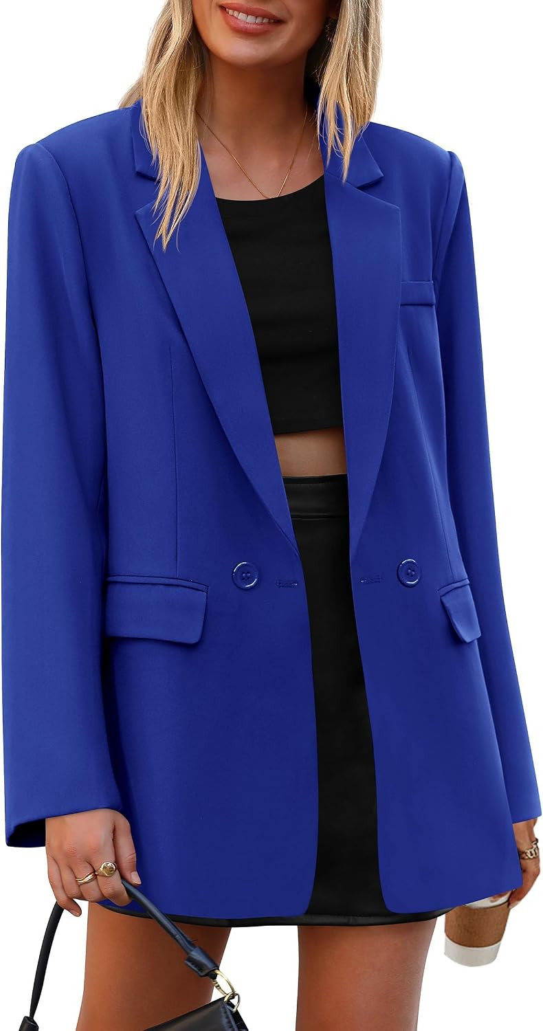 PRETTYGARDEN Women's Fall Business Casual Oversized Blazers | Amazon (US)