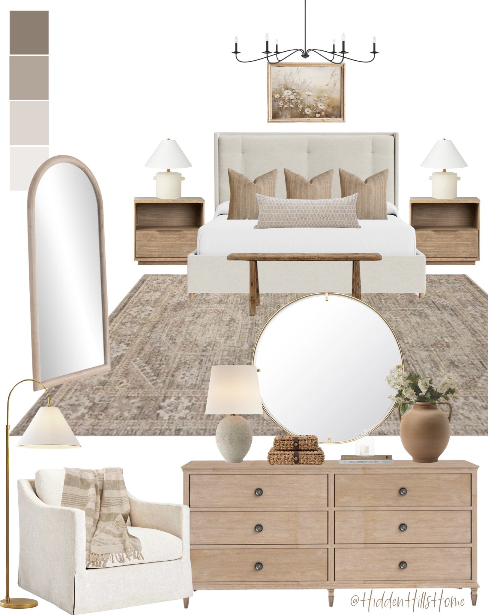 Bedroom Decor, bedroom mood board, bedroom design ideas, cozy bedroom inspiration, bedroom dresser, bedding, nightstands, bedroom rug #bedroom

#LTKHome #LTKSaleAlert #LTKSeasonal
