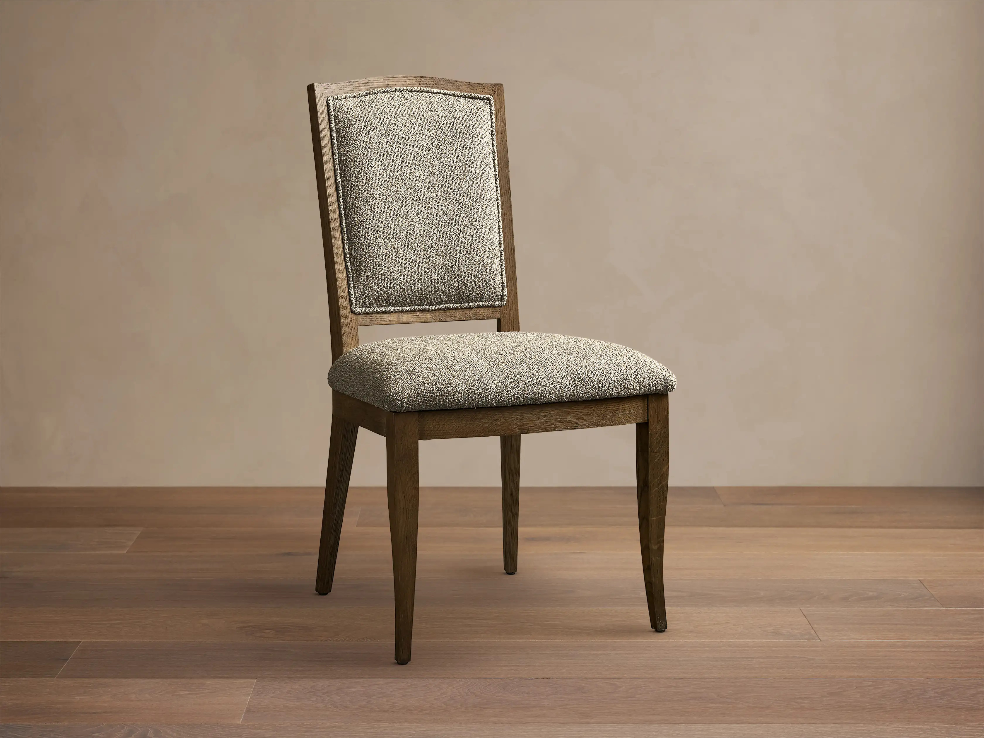 Jeannine Upholstered Camel Back Dining Side Chair | Arhaus