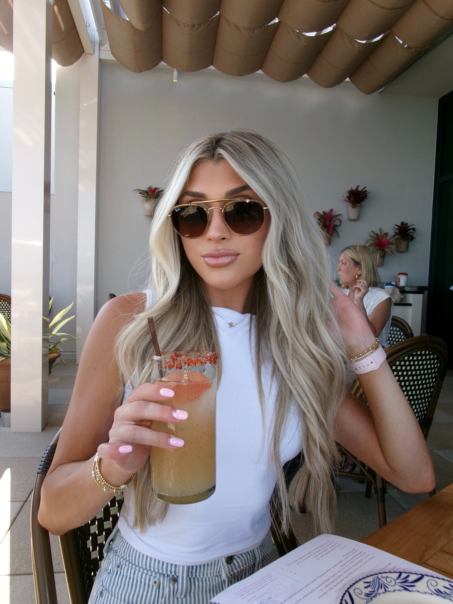 Friday dinner happy hour details🍸🤍🌼 Linking my lip combo, outfit and new sunglasses!

#LTKBeauty #LTKStyleTip #LTKSeasonal