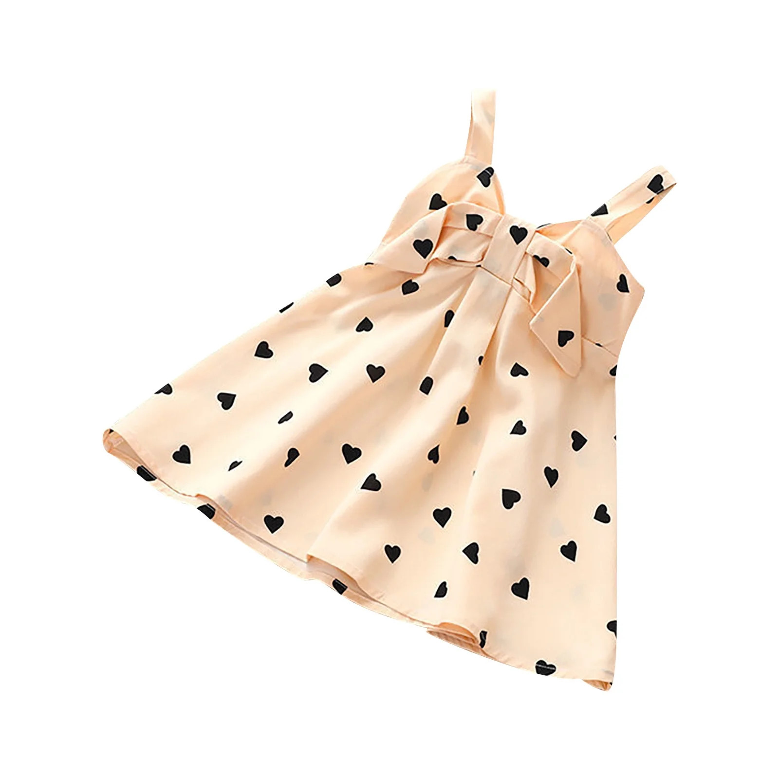 Penkiiy Toddler Baby Girls Outfits Sling Clothes Wave Point Print Romper Kids Dress Easter Dresse... | Walmart (US)