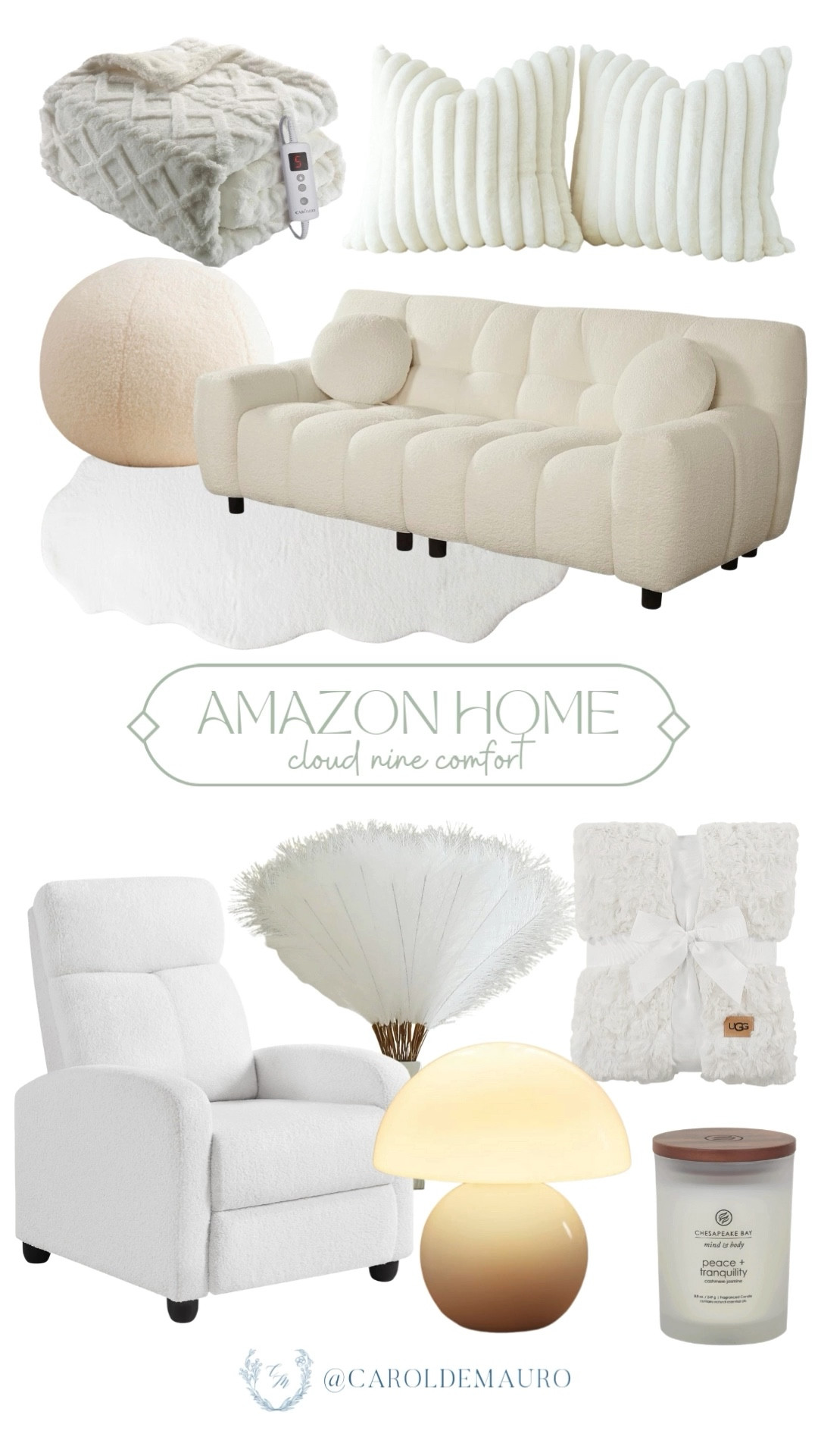 Imagine coming home to this! You can finally build your dream cloud living room with these Amazon finds. Between the boucle sofa and that recliner, you’re never going to want to leave your house again.

amazon home, furniture finds, living room inspo, minimalist aesthetic, cozy living, winter whites, home refresh, affordable decor

#LTKU #LTKHome #LTKSeasonal