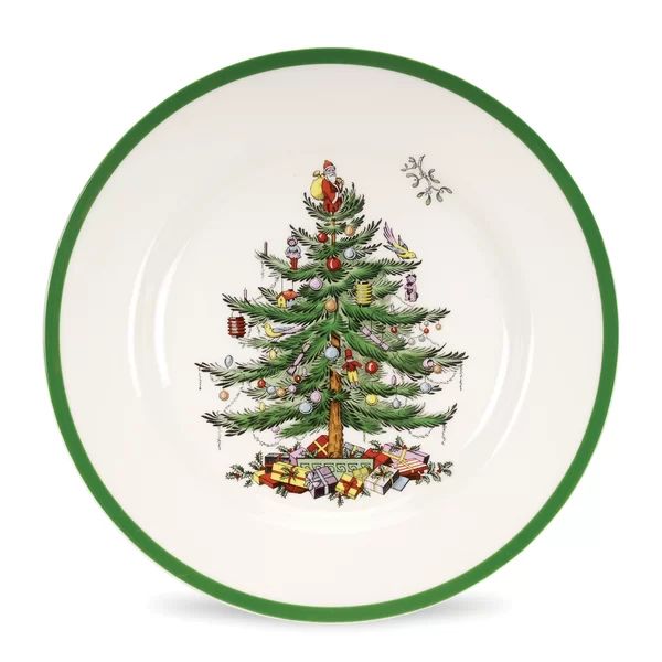 Christmas Tree Spode Dinnerware Plate (Set of 4) | Wayfair North America