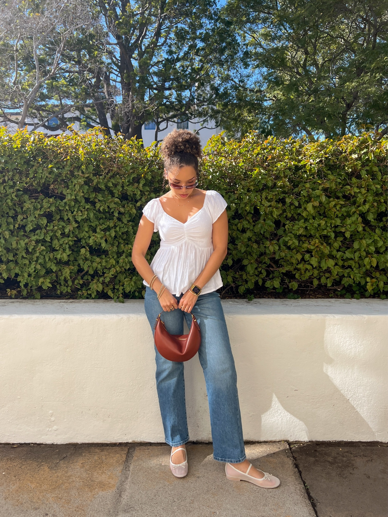 Spring outfit 🤍 // casual Easter outfit, jeans outfit, ballet flats outfit 

#LTKsalealert #LTKshoecrush #LTKstyletip