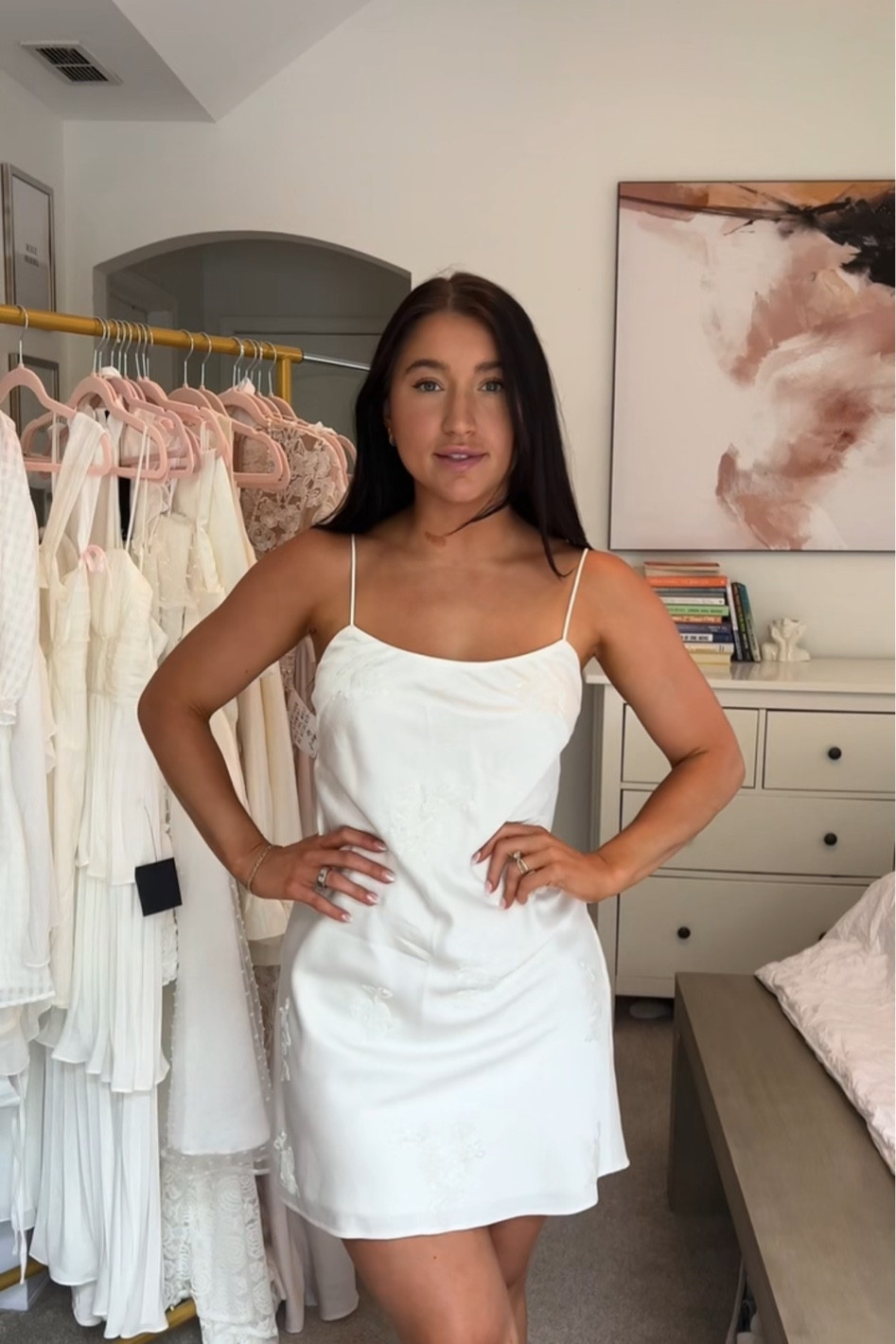 Absolutely in love with this mini silk dress. I love the little detail of the beads I think it adds so much to the dress! 

#LTKWedding #LTKStyleTip #LTKTravel