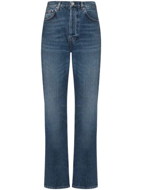 high-waist straight-leg jeans | Farfetch (US)