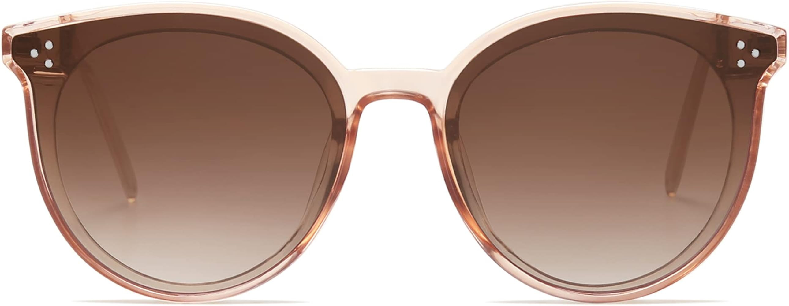 SOJOS Classic Oversized Round Trendy Sunglasses for Women and Men | Amazon (US)