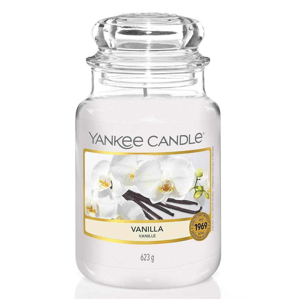 Yankee Candle Duftkerze im Glas (groß) | Vanilla | Kerze mit langer Brenndauer bis zu 150 Stunde... | Amazon (DE)