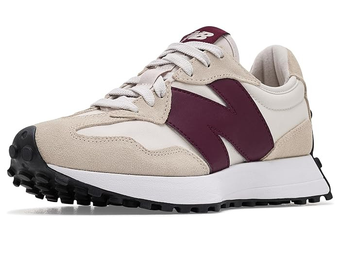New Balance Classics 327 Women's Shoes Timberwolf/Sea Salt/Light Chrome Blue : 12 B - Medium, Leather/Suede | Zappos.com