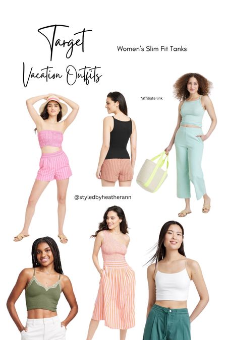 Target vacation outfits - Women's Slim Fit Tanks

#LTKstyletip #LTKSpringSale #LTKitbag