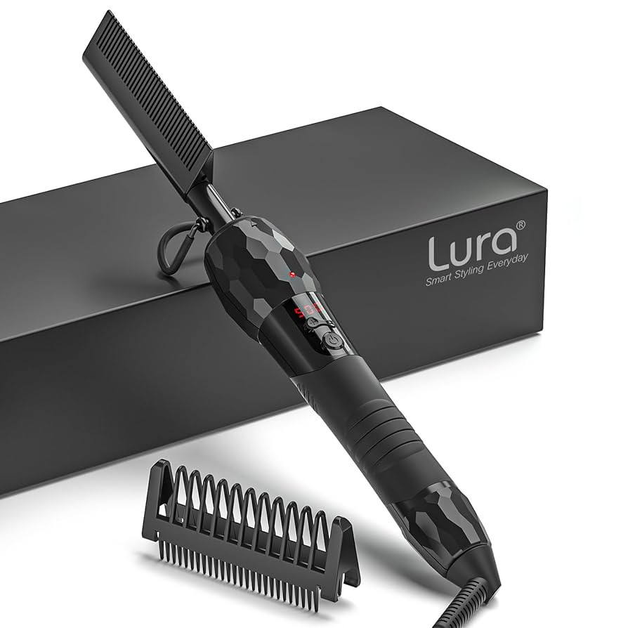 180°F-500°F Electric Hot Comb Straightener for Lace Front Wigs and African American Hair, Digit... | Amazon (US)