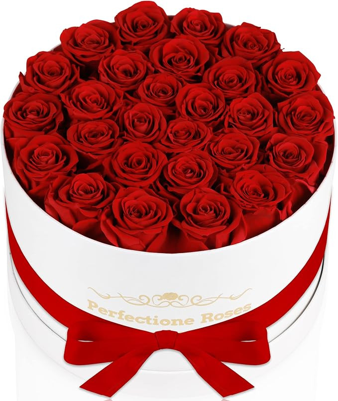 Perfectione Roses Forever Real Roses in a Box, Preserved Rose That Last Up to 3 Years, Flowers fo... | Amazon (US)