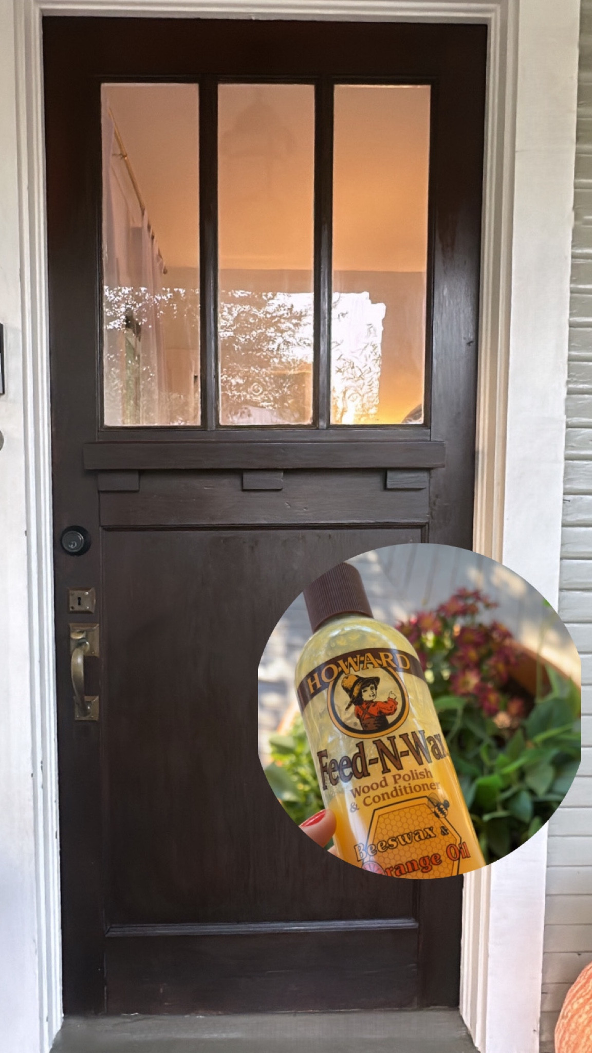 Front door wood conditioner 

#LTKHome #LTKFamily #LTKSeasonal