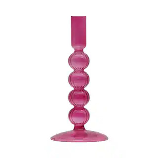 7.5" Bubble Glass Taper Candle Holder by Ashland® | Michaels Stores