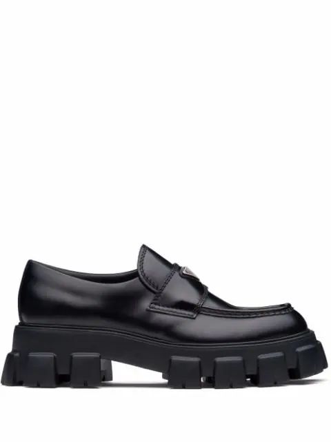 Monolith brushed leather loafers | Farfetch (US)
