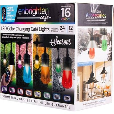 Seasons Vintage LED Café Lights with Acrylic Bulbs - Enbrighten | Target