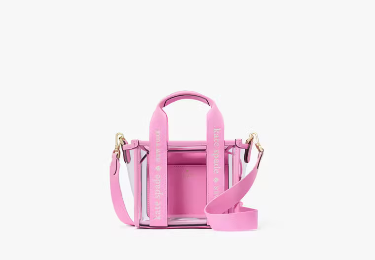 Kate Spade Kip Clear Mini Tote, pink | Kate Spade Outlet