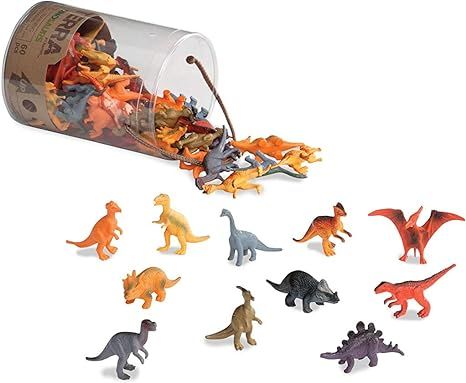Terra by Battat – 60 Pcs Dinosaur Figures – Assorted Plastic Mini Animal Figurines For Kids 3... | Amazon (US)