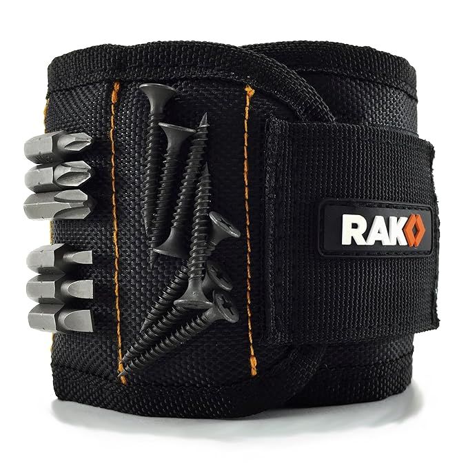 RAK Magnetic Wristband with Strong Magnets for Holding Screws, Nails, Drill Bits - Best Unique Ch... | Amazon (US)