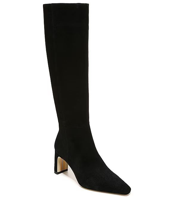 Sylvia Wide Calf Suede Tall Dress Boots | Dillard's